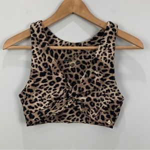 Spiritual Gangster Cheetah Inner Peace Active Bra